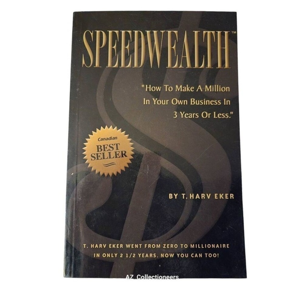 Speedwealth Book T. Harv Eker How to make a million in 3 years/ Business New